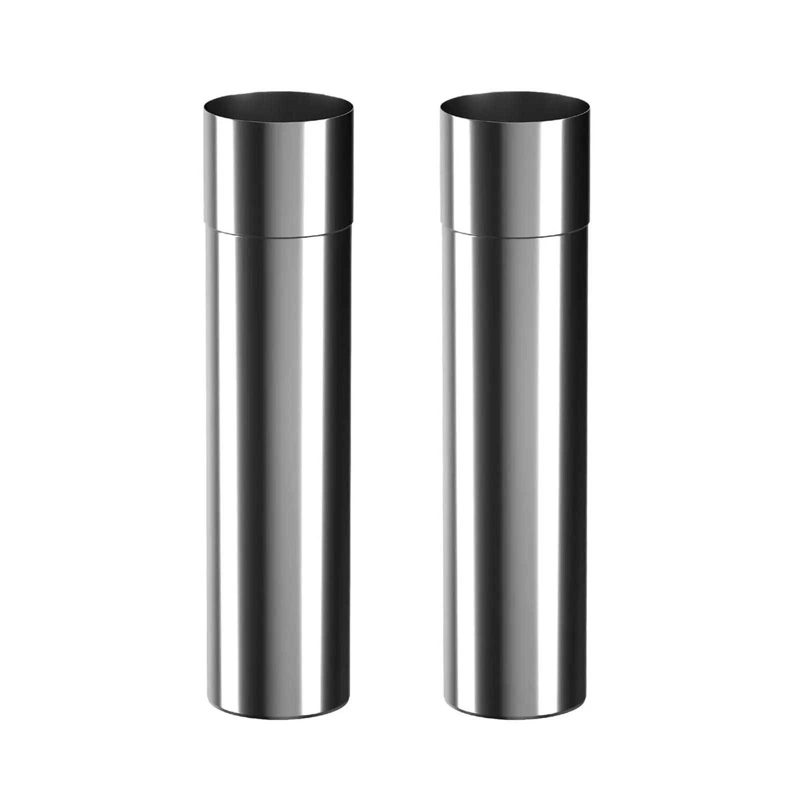 3" OD x 12.6" Length Stainless Steel Direct Vent Straight Pipe, 2PCS, Ideal for Water Heater Ventilation and Ductwork