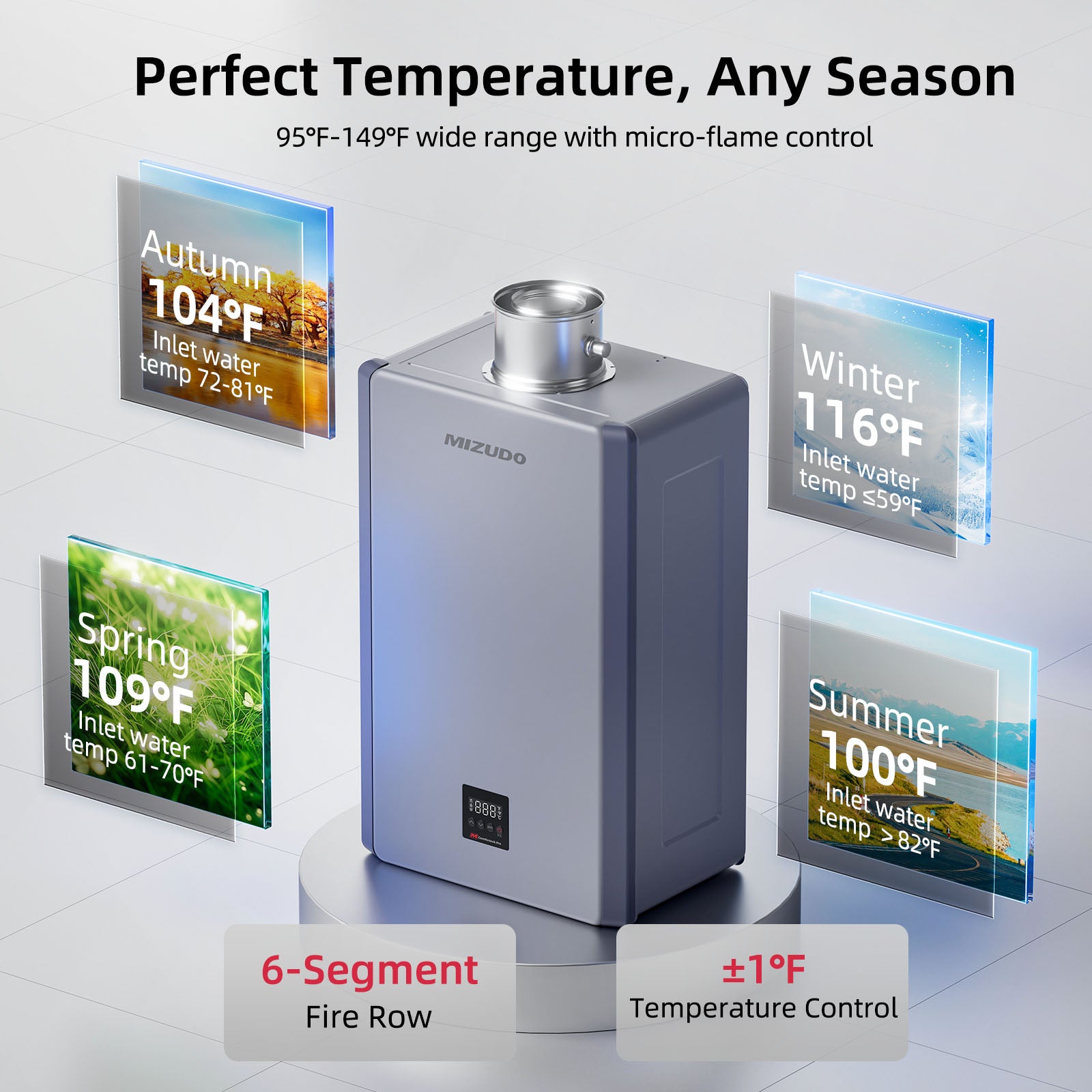 GEN 3 Direct Vent 199,000 BTU Indoor Tankless Water Heater with Smart Wi-Fi