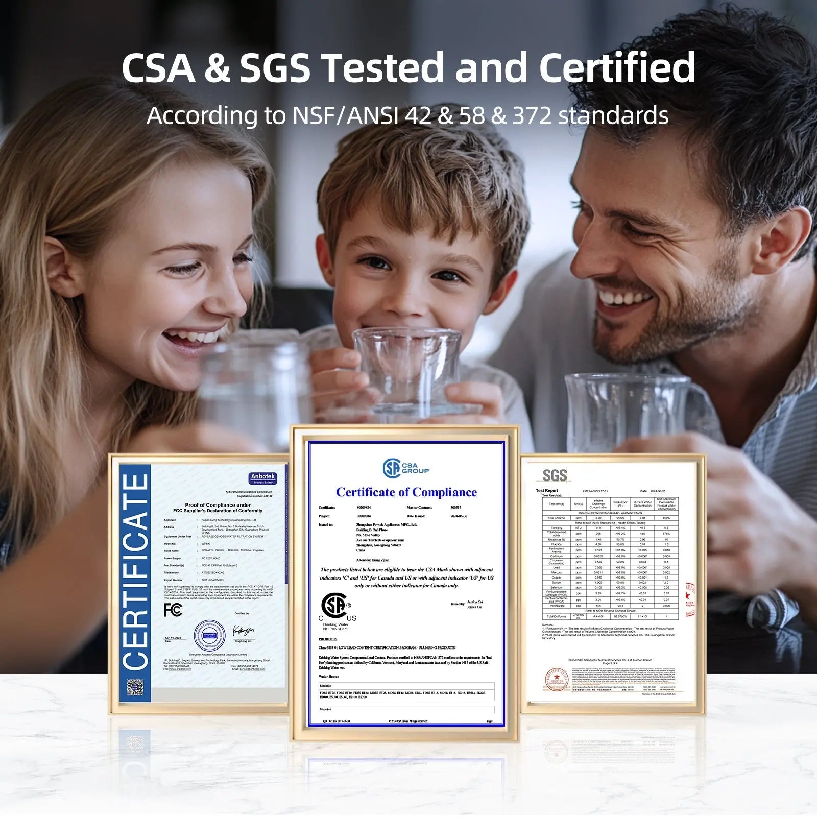 Mizudo Pureflo 400 GPD Tankless Reverse Osmosis System, Csa & Sgs Certified, Nsf/Ansi 42, 58, 372 Standards, Under-Sink Installation