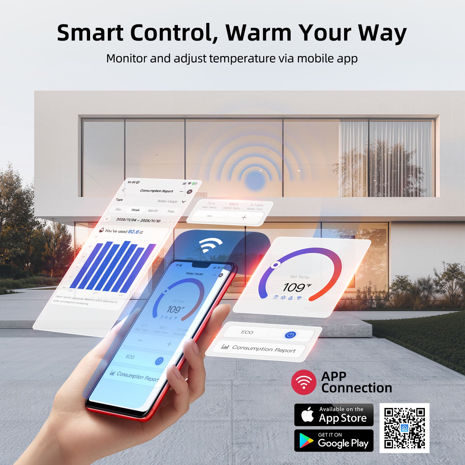 GEN 3 Direct Vent 199,000 BTU Indoor Tankless Water Heater with Smart Wi-Fi