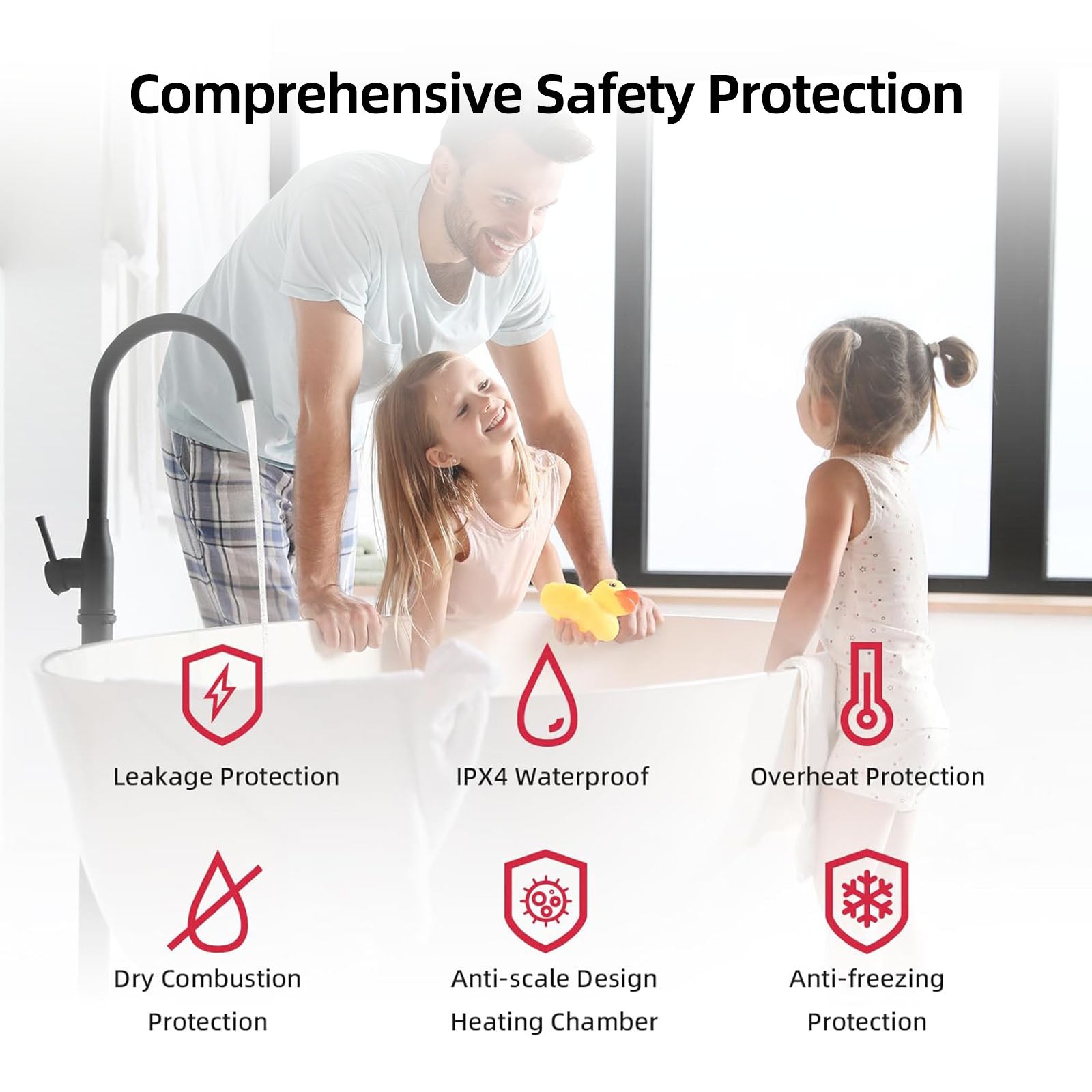 5.1 GPM 120,000 BTU Natural Gas Tankless Water Heater - Indoor/Outdoor Convertible, Wi-Fi | MIZUDO