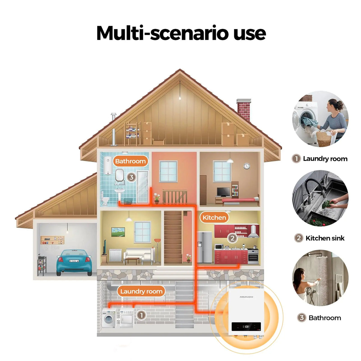 18 kW 4.4 GPM 240-Volt Electric Tankless Water Heater