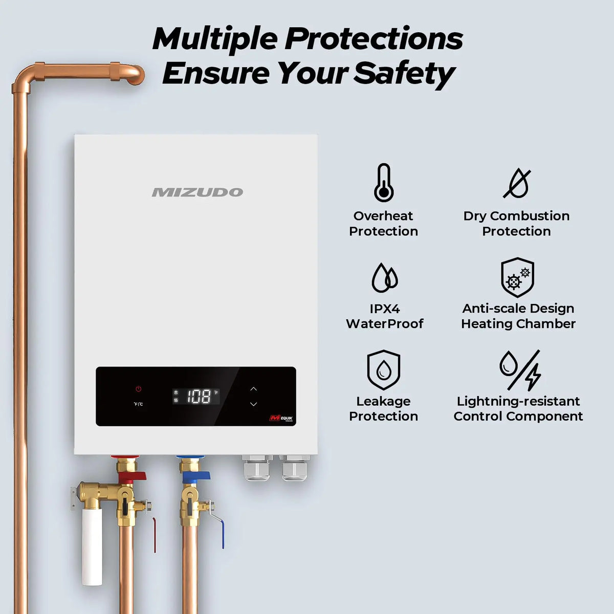 18 kW 4.4 GPM 240-Volt Electric Tankless Water Heater