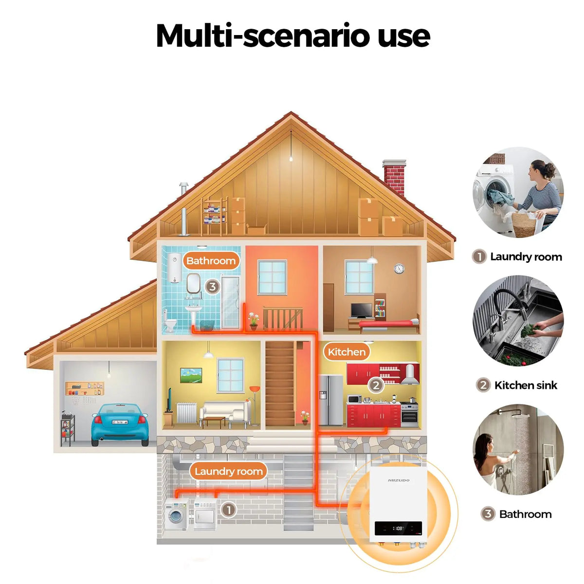24 kW 4.8 GPM 240-Volt Electric Tankless Water Heater