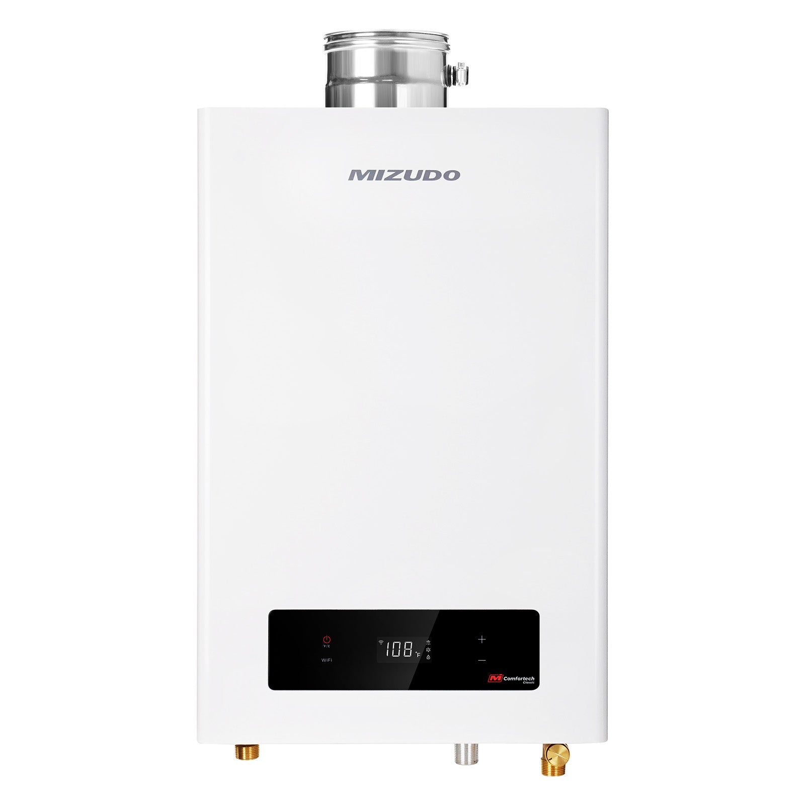 MIZUDO 4.4 GPM Indoor Gas Tankless Water Heater, Instant and Endless Hot Water, Wi-Fi Enabled Space-Saving, 18,0000 BTU NG/LP