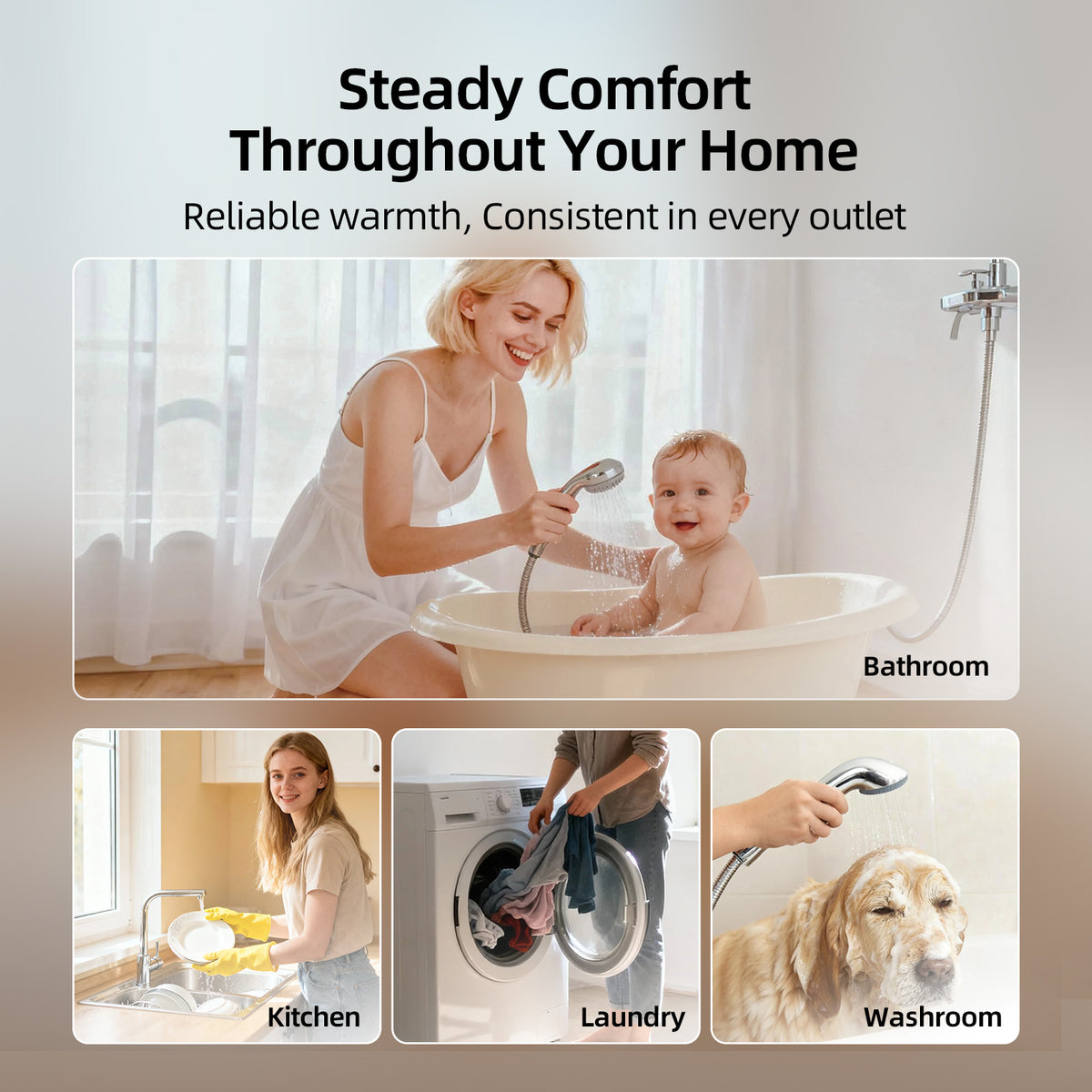 Tankless Water Heater Electric 36kW 240V 3s heating Whole House Shower