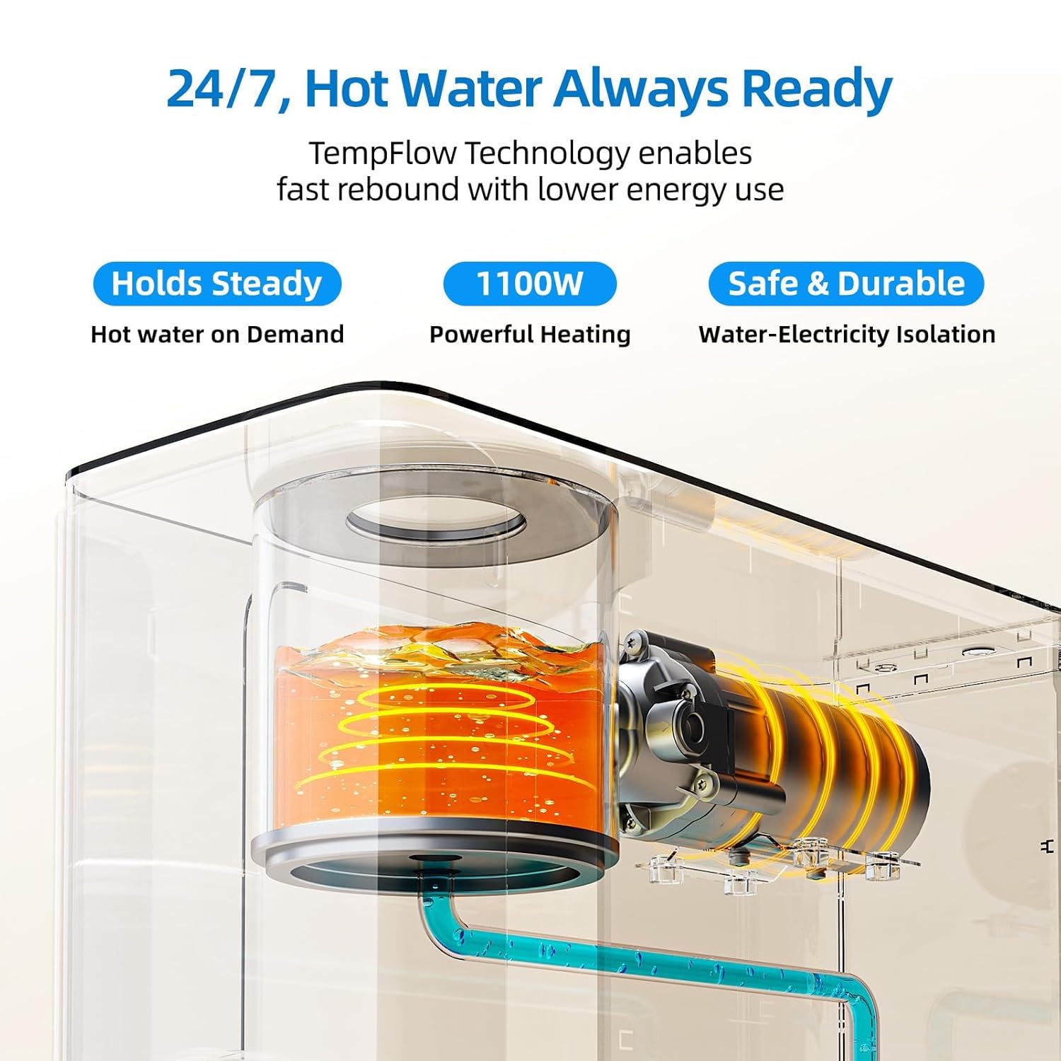 Mizudo Smart WiFi 800GPD Reverse Osmosis Under Sink  Purifier