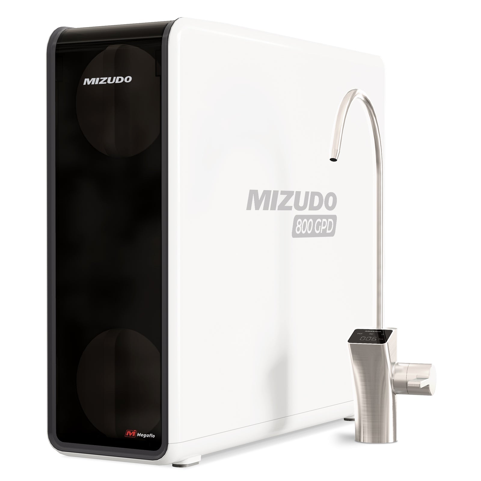 MIZUDO 800GPD Tankless RO Water Filter - Under Sink White
