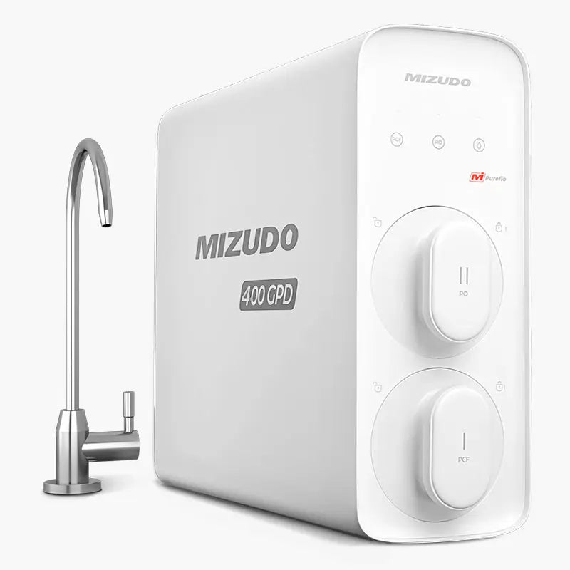Pureflo compact tankless reverse osmosis water filter system with faucet for affordable under sink water filtration