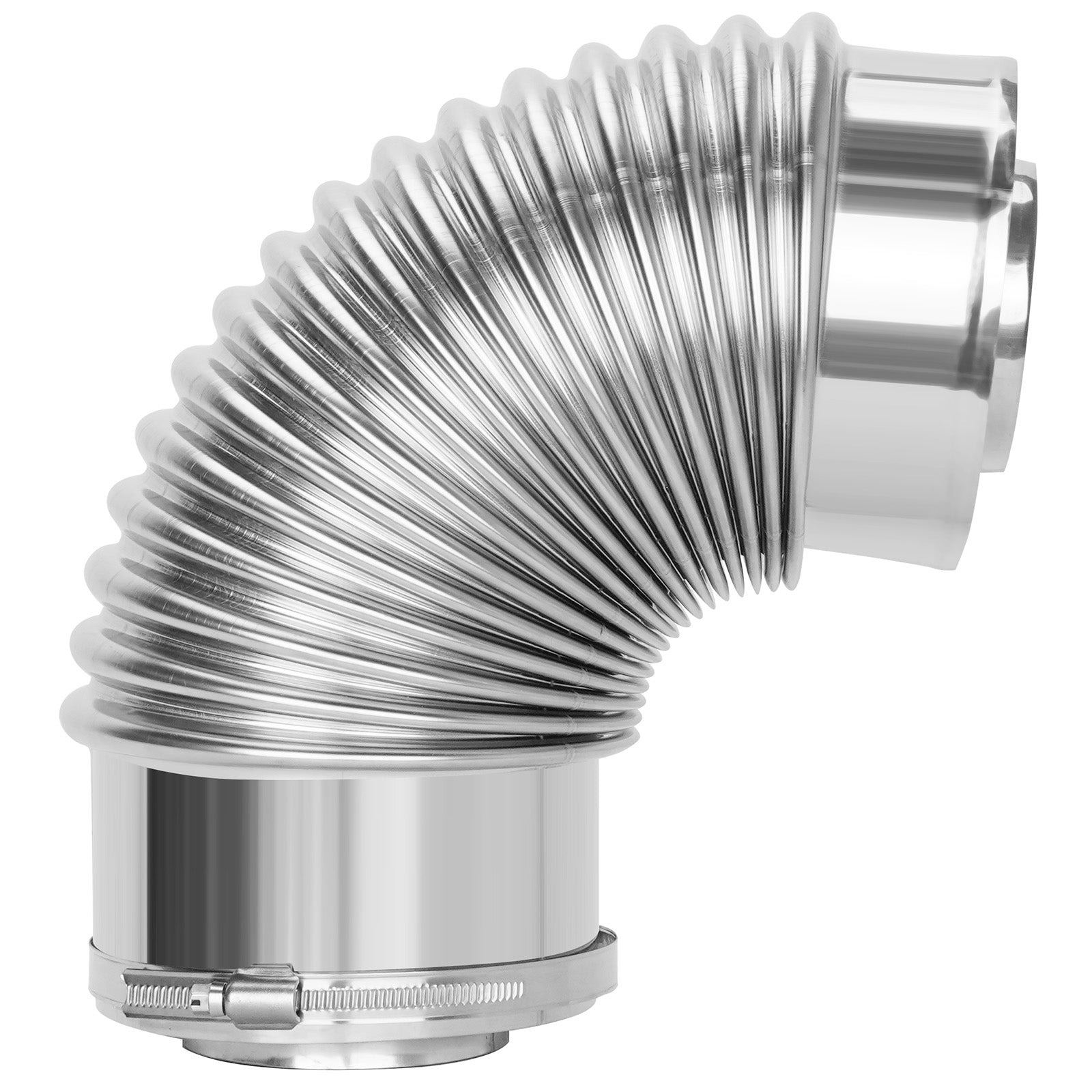 3" x 5" Direct Vent Drainage Elbow, 87 Degree Stainless Steel Pipe