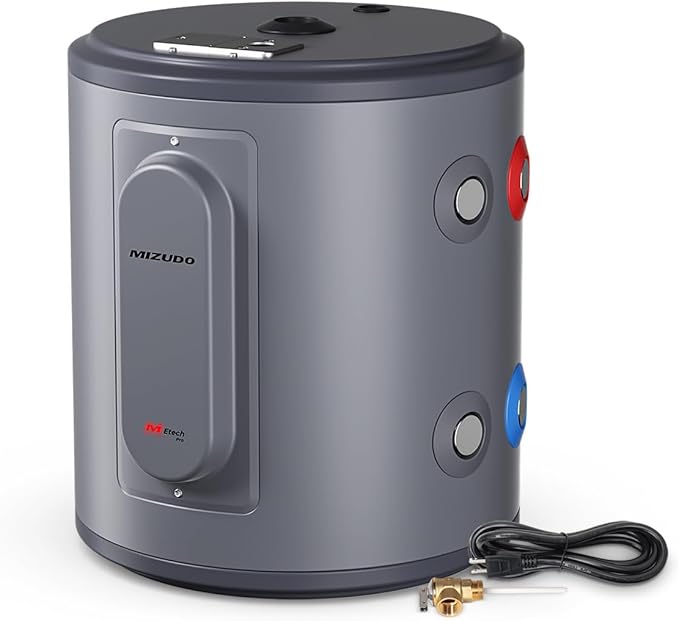 MIZUDO 6 Gallon Point of Use Electric Mini Tank Water Heater 120V with T&P Valve